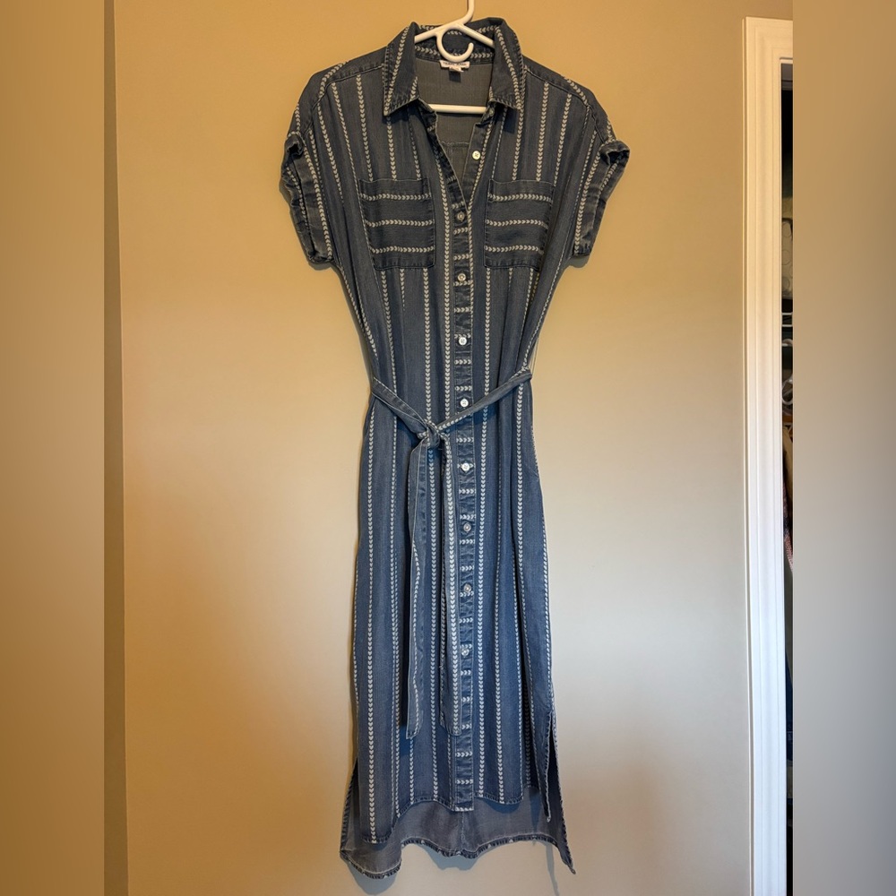 Tribal Jeans Belted Dress 100% Lyocell